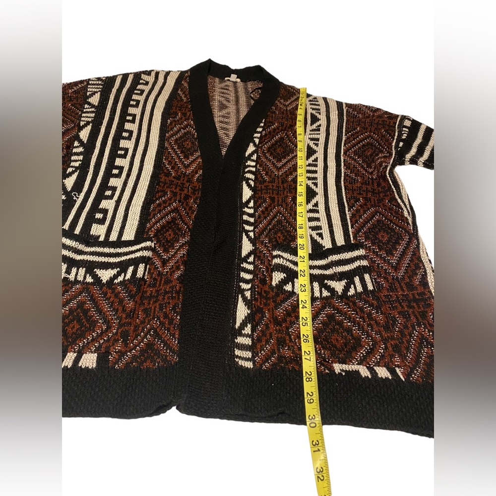 Ecote Urban Outfitter Open Front Cardigan Women Large Geometric Multicolor comfy - Picture 8 of 16